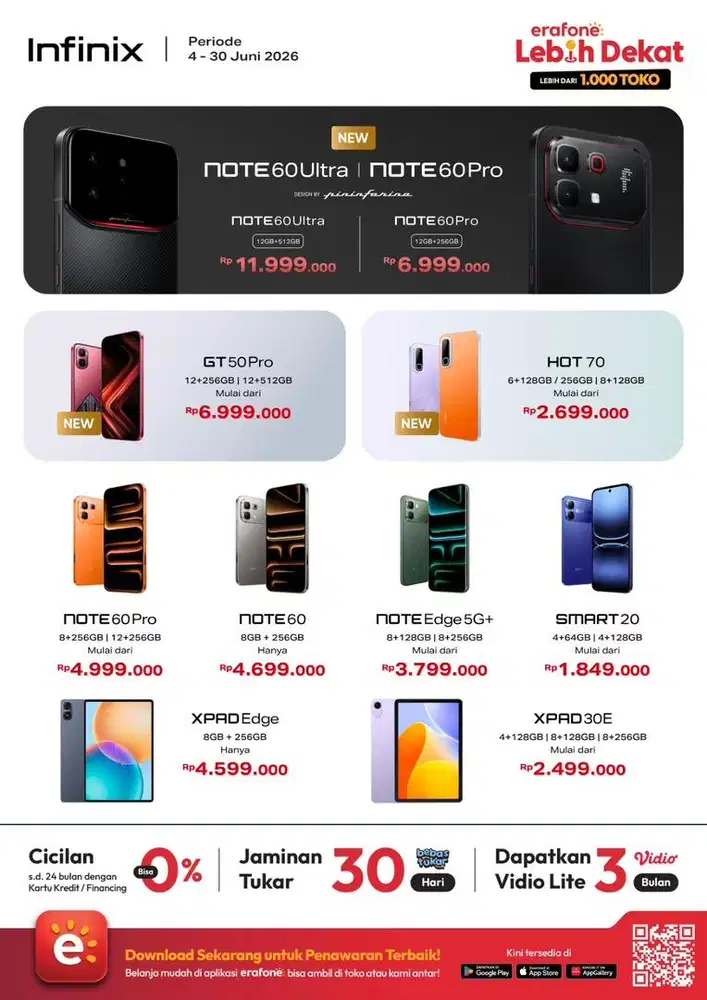 Infinix All series Note 60 Ultra 5G Ram 12 GB Rom 512 GB