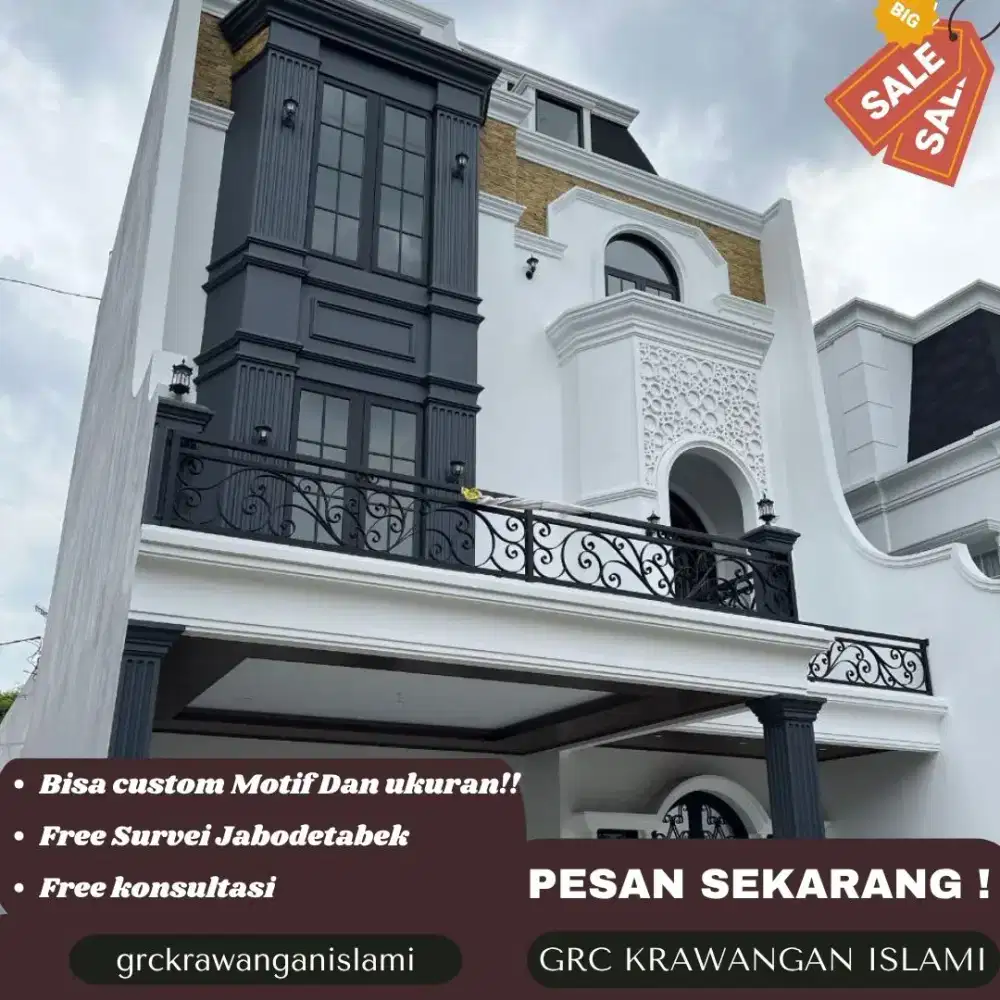 Pengrajin Lisplang Profil Beton Motif Modern Area Cipinang