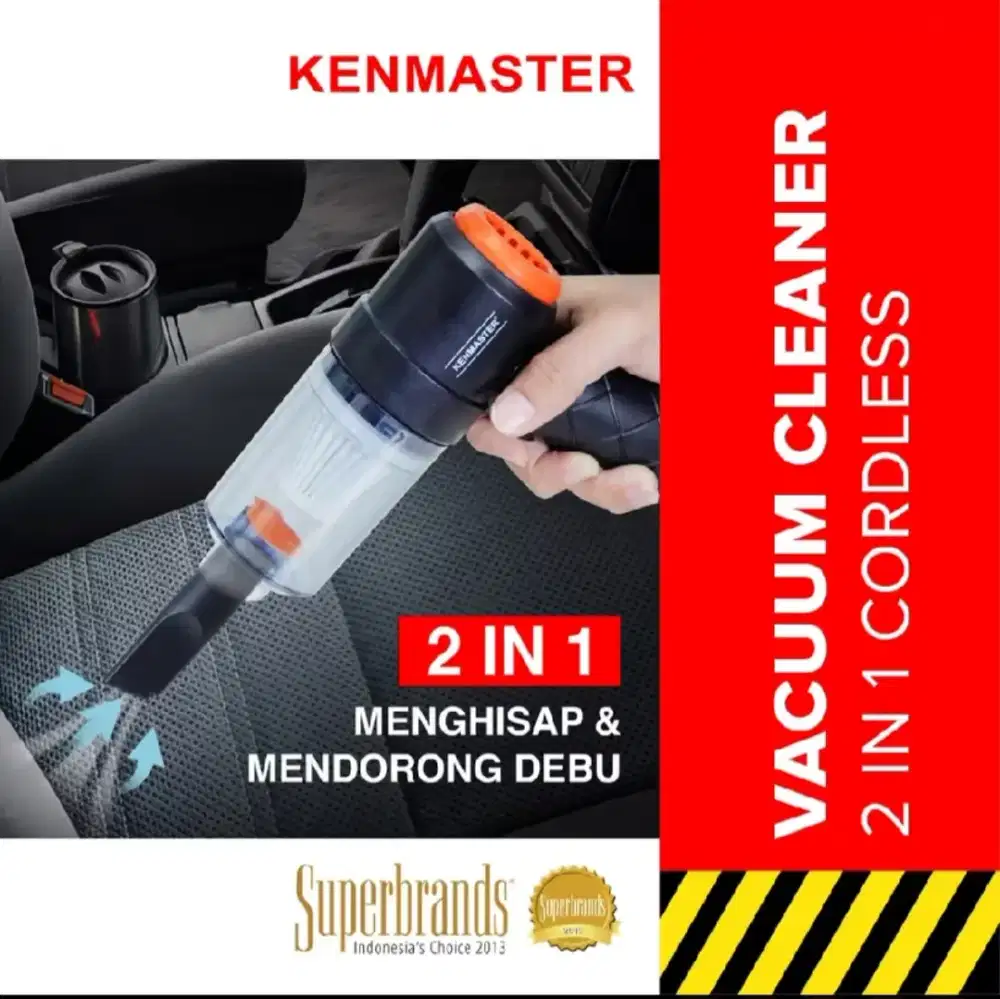 Kenmaster Vacum Cleaner Portable 2 IN 1 Wireless Vacum Penyedot Debu