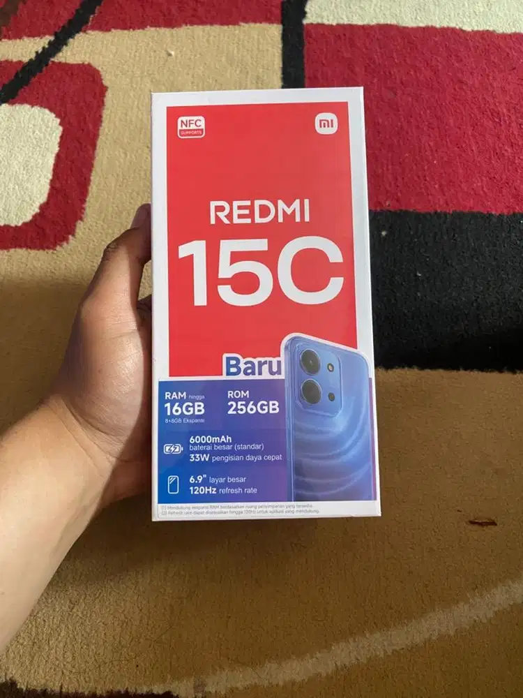 BISMILLAH REDMI 15C RAM 8/256 SEGEL BOX (BARU)