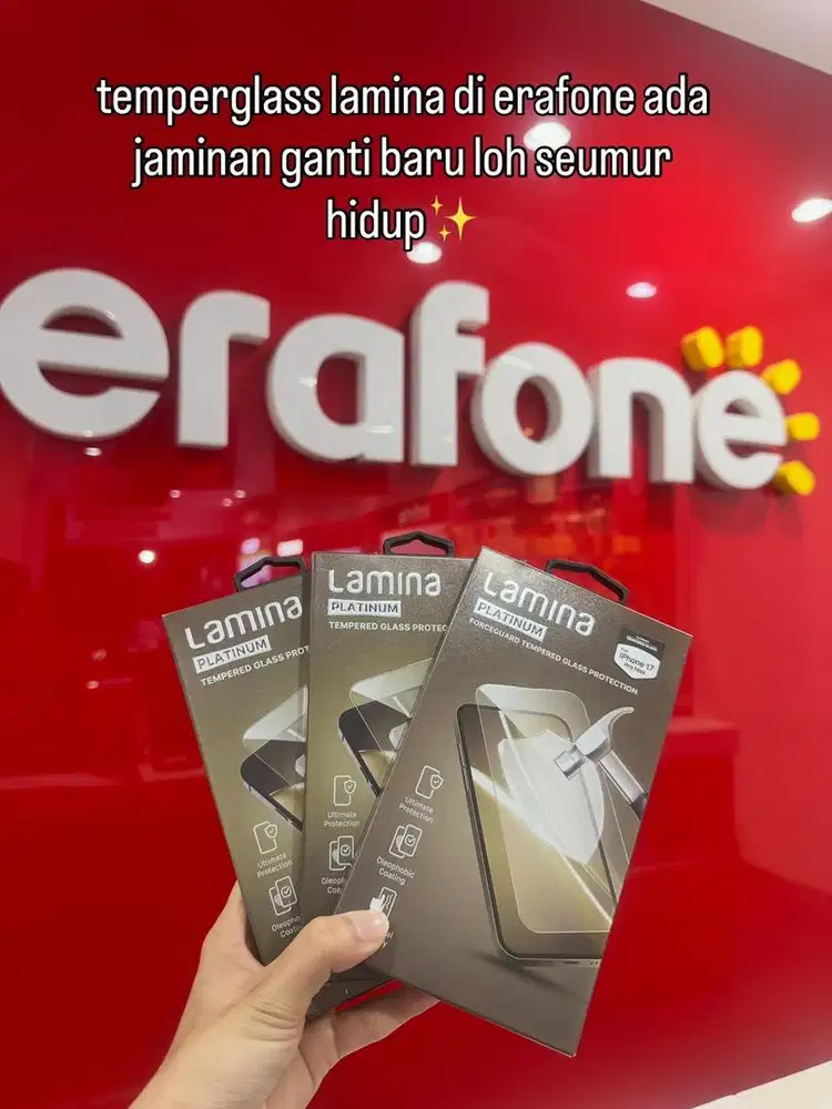 garansi ganti baru seumur hidup temperglass lamina kualitas juara