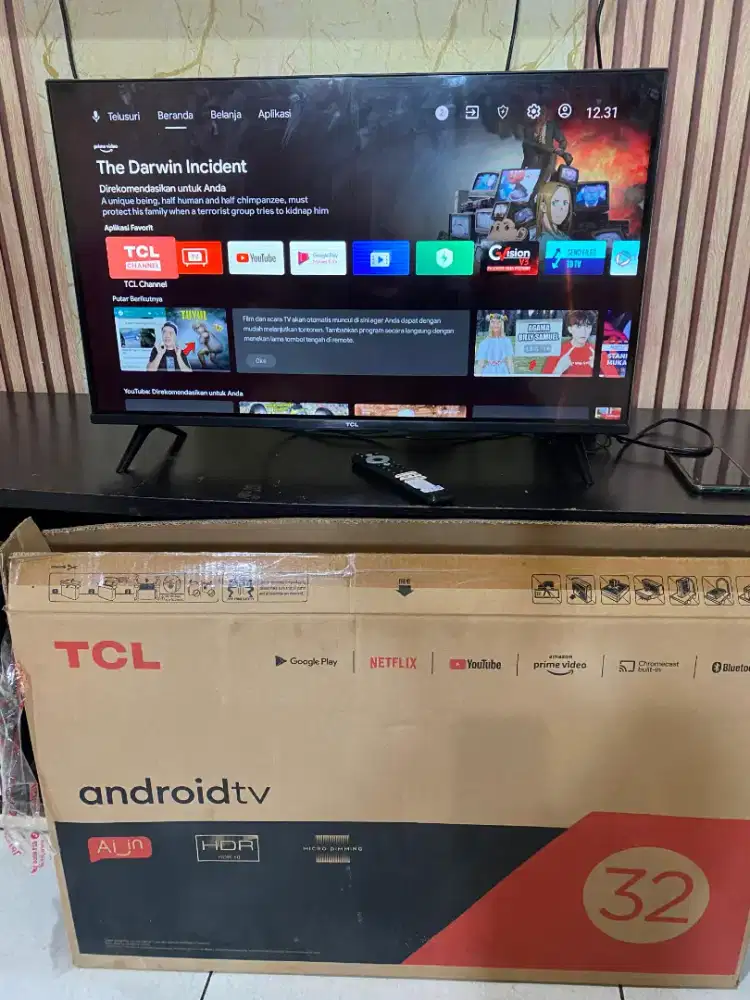 Android TCL 32in. Digital, Bluetooth, remot voice