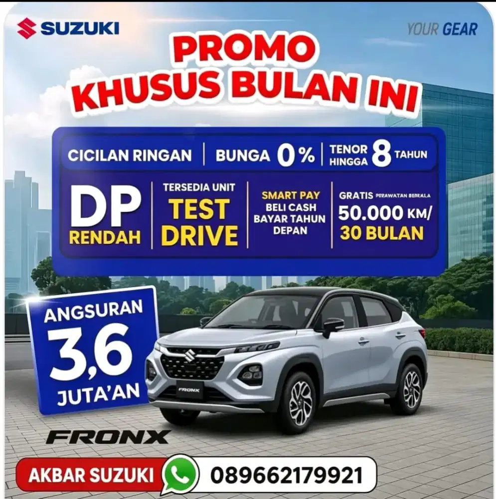 Suzuki fronx angsuran 3,7 jt