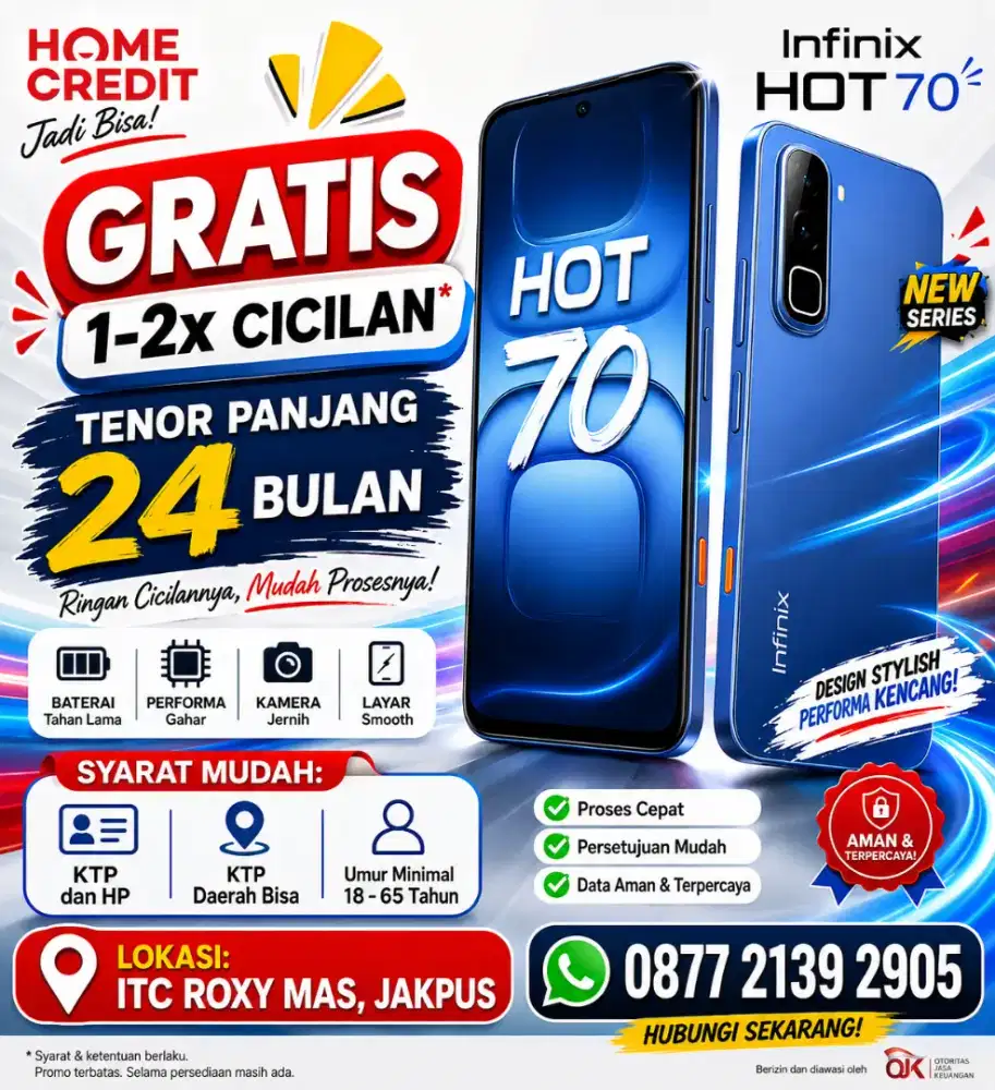 Kredit Infinix hot 70
