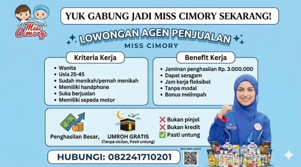 Lowongan pekerjaan agen miss Cimory Margaasih