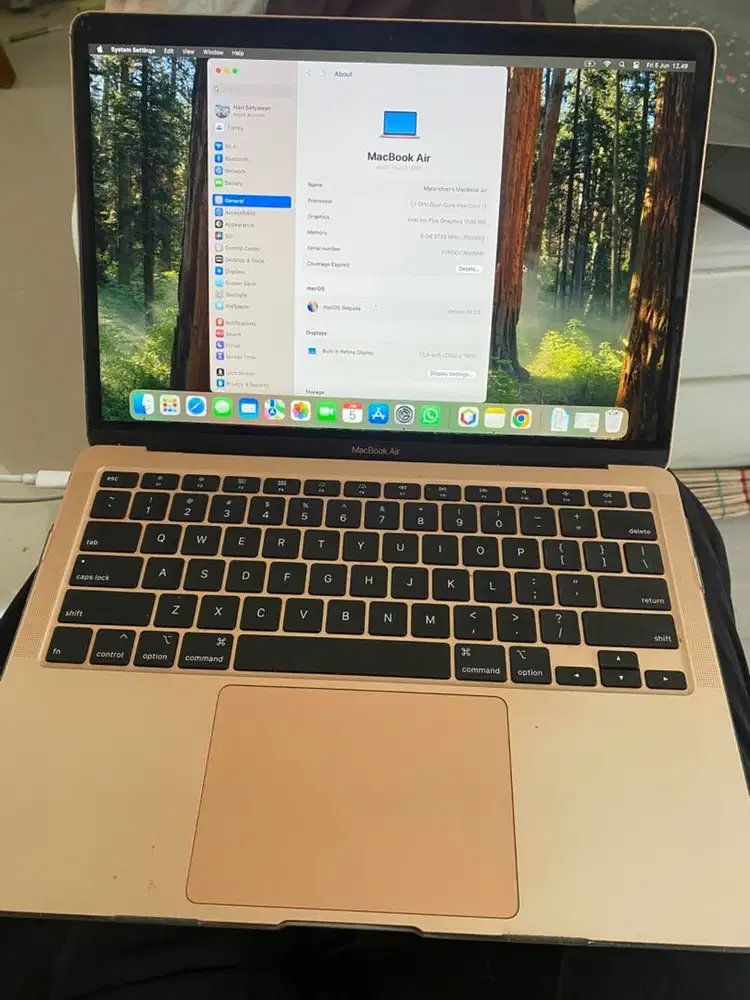 Macbook Air Retina 13 inch 2020 RAM 8GB / 256GB