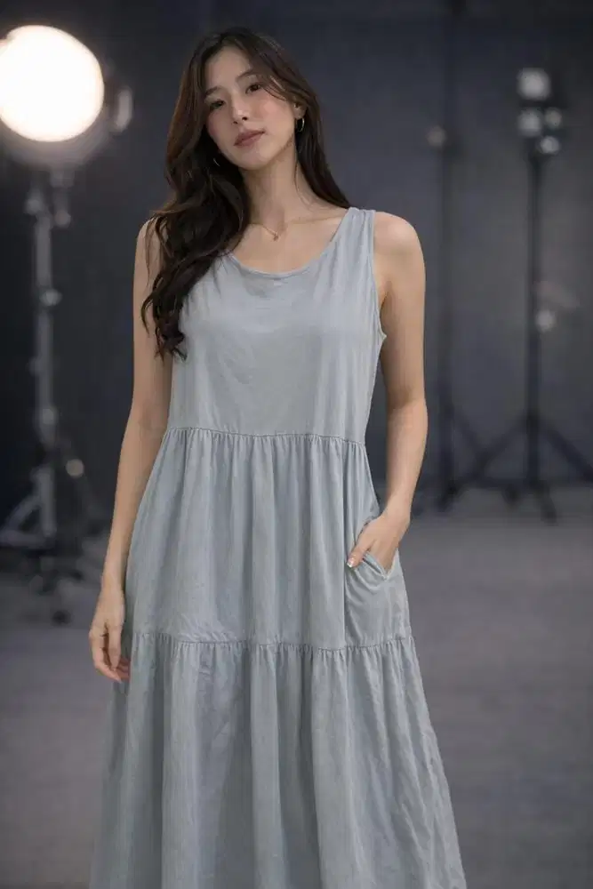 Gaun / Dress Tanpa lengan Wanita Unqlo PL