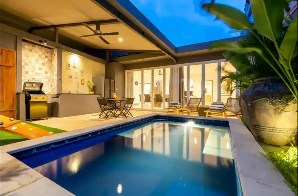 JUAL VILA FULL FURNISHED STRATEGIS KEROBOKAN KELOD KUTA UTARA BADUNG