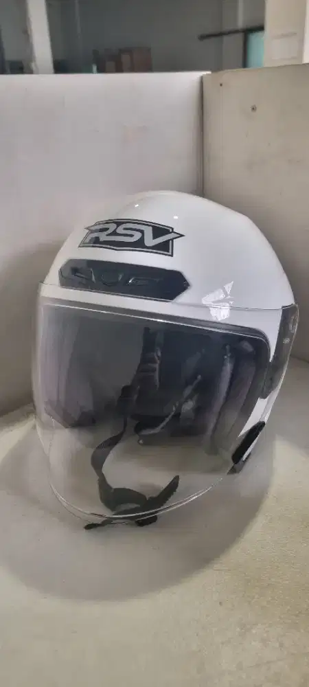 Helm RSV Windtail Putih baru 2x