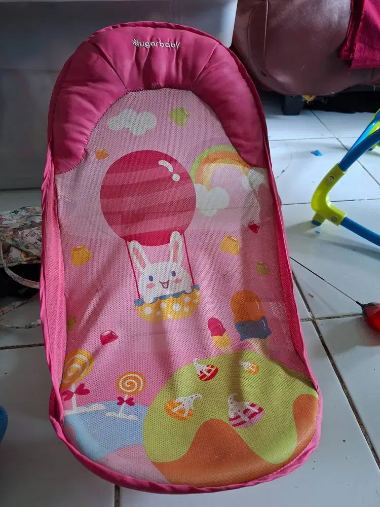 DIJUAL PRELOVED Sugarbaby Deluxe Baby Bather (Kursi Mandi Bayi) - Pink