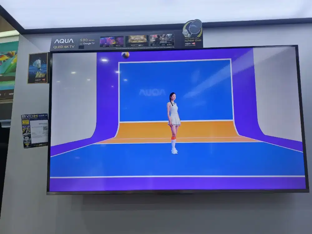 TV AQUA AQT55S90EUX 55 Inch Google TV Bisa Cicilan DP 0%