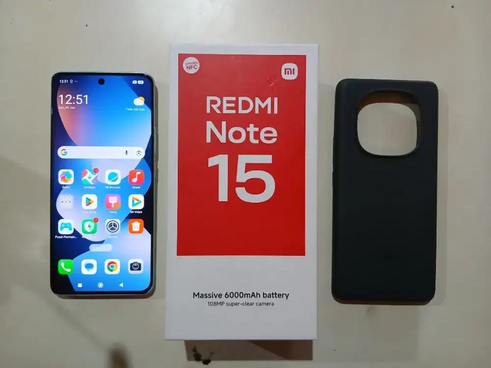 Redmi note 15 8/256 fullset ori mulus