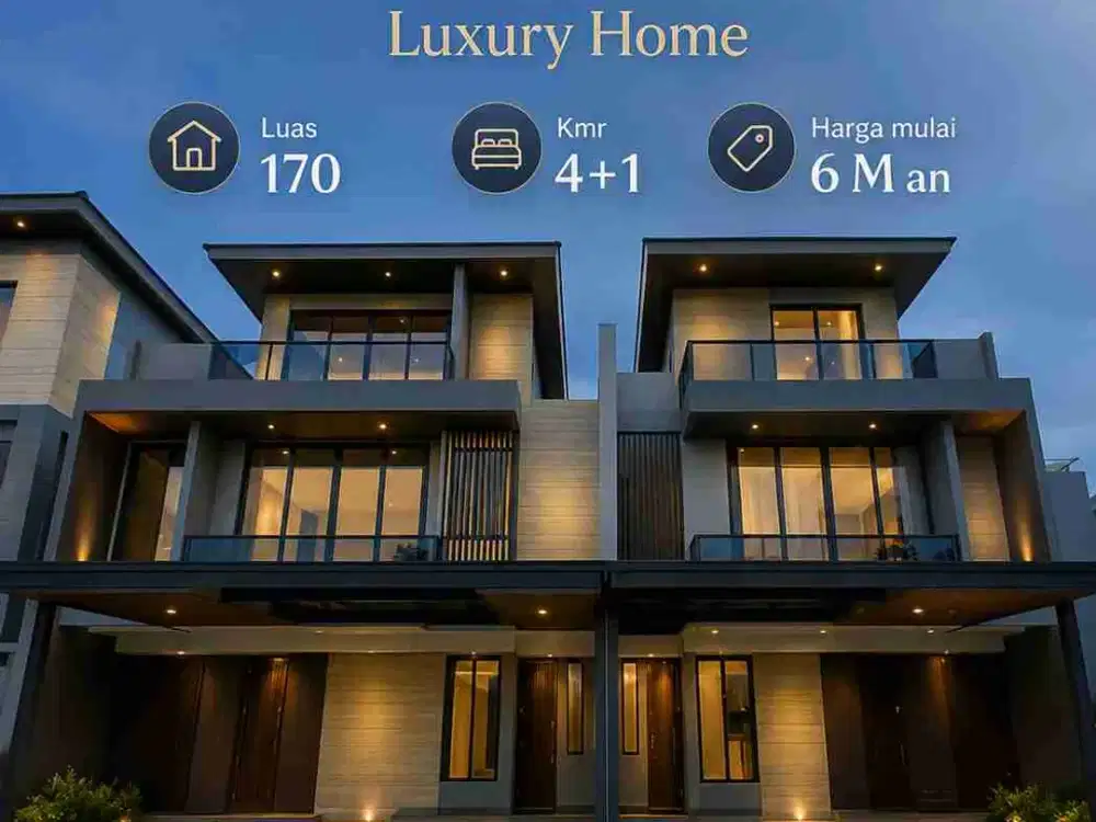 Darmawangsa Bintaro Luxury home siap huni lokasi di depan bagus keren brand new
