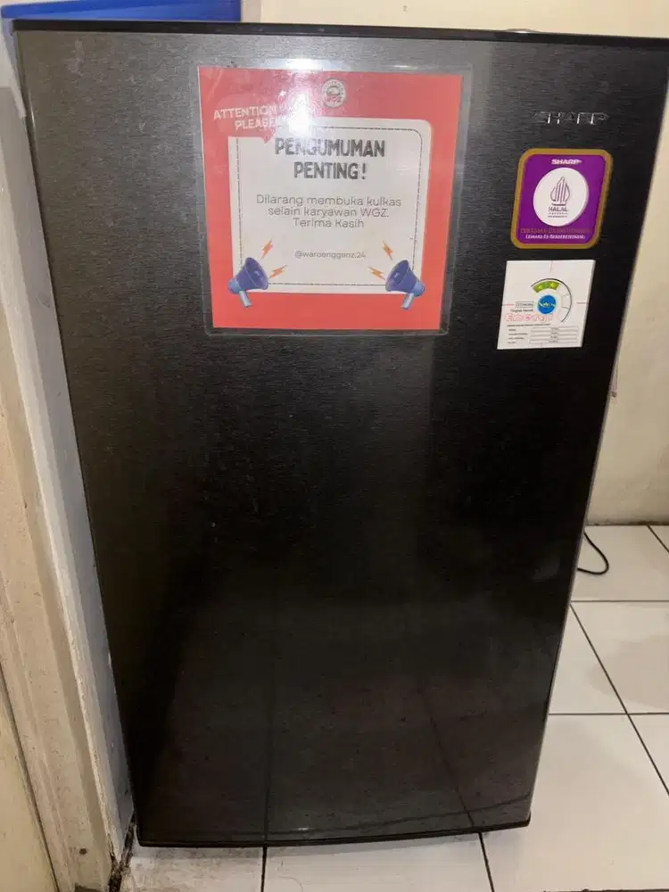 Kulkas 1 Pintu Sharp Hitam