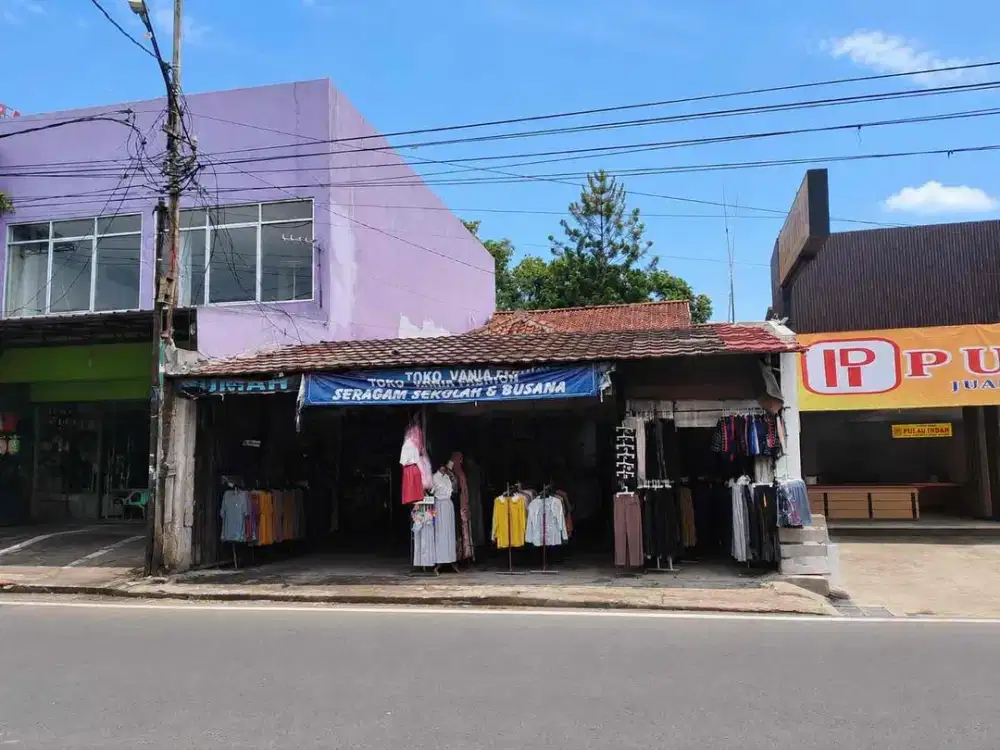 DIJUAL – Tempat Usaha & Investasi Strategis Pinggir Jalan Raya di Leuwiliang