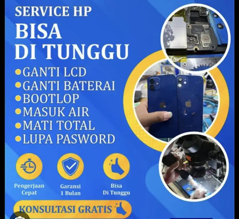 Service Handphone Bergaransi dan Bisa Di tunggu