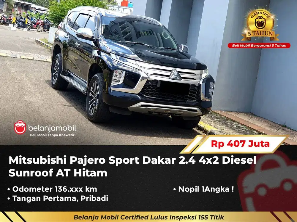 [GARANSI 5TH] Mitsubishi Pajero Sport Dakar 2.4 4x2 Sunroof 2021/2022