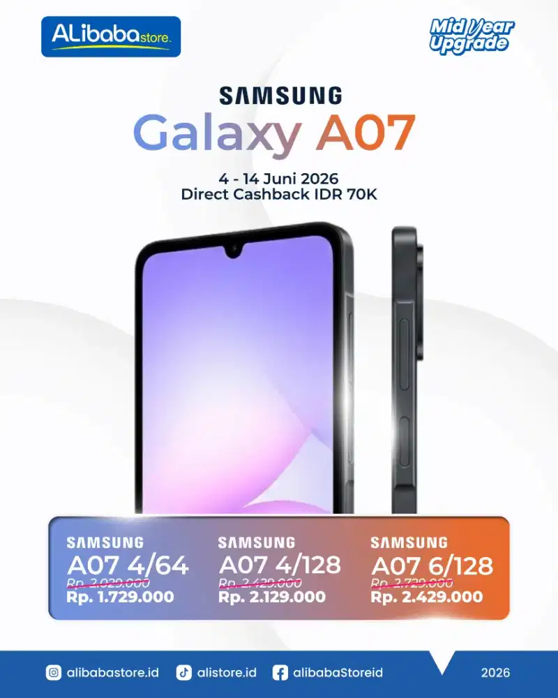 Promo Samsung A07 1jt an