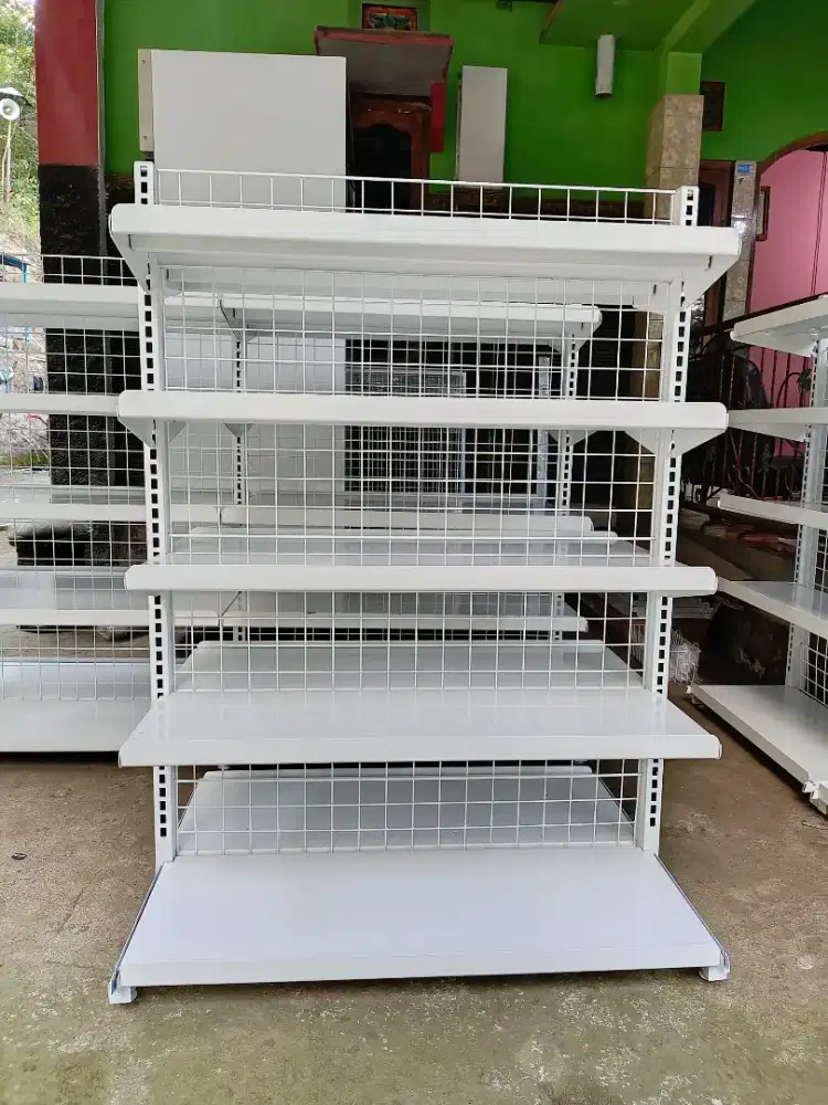 Jual rak minimarket untuk toko sembako / konter / toko alat tulis