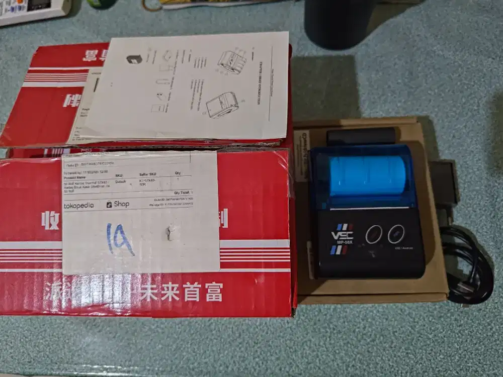 Printer Thermal Bluetooth VSC MP-58X (incl refill)