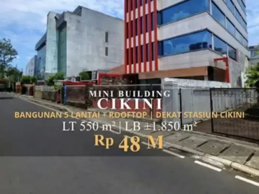 Gedung Exclusive 5 LT Murah Banget di Cikini-Menteng, Jakarta Pusat