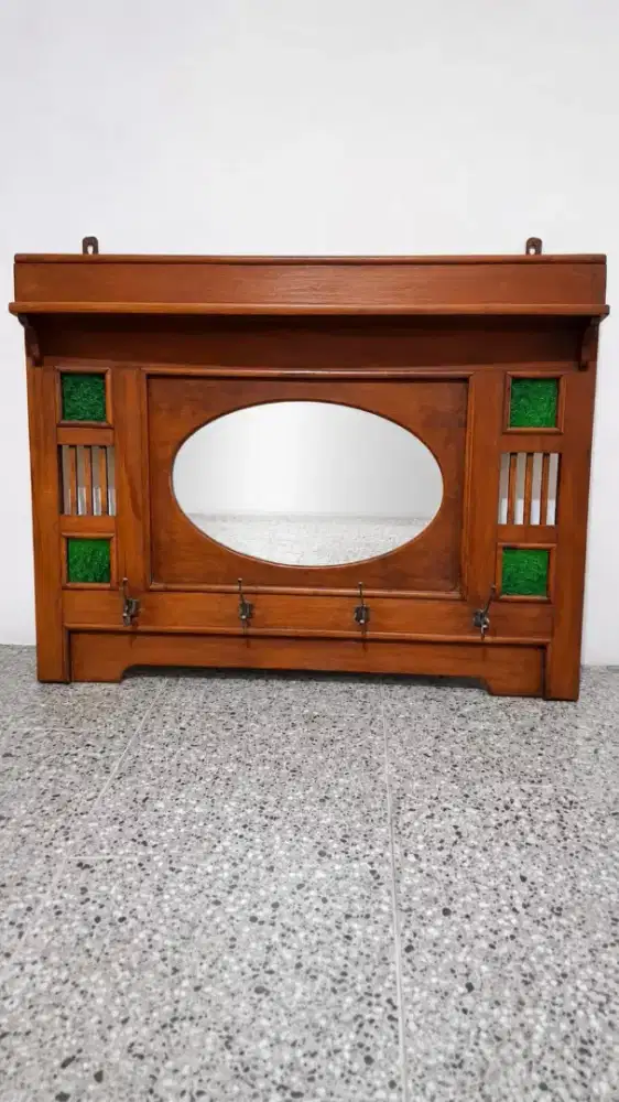 Cermin Antik Kayu Jati Tua Asli Vintage