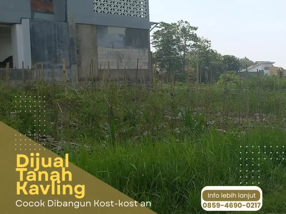Tanah Malang 5 Menit Kampus UB Malang SHM Split Cocok Bangun Kos Kosan