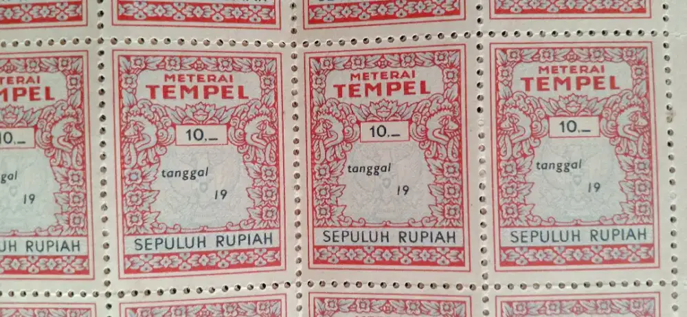 Meterai Sepuluh Rupiah