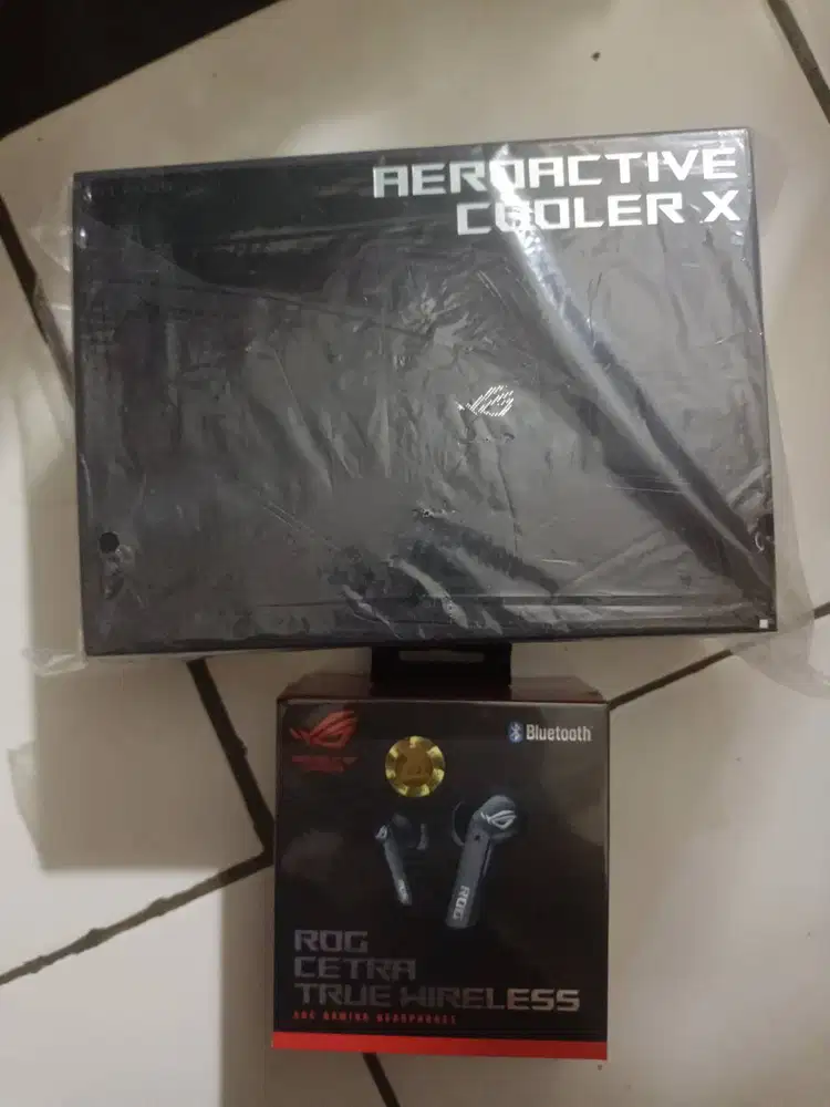 Di jual Aeroactive Cooler X & ROG Cetra True Wireless