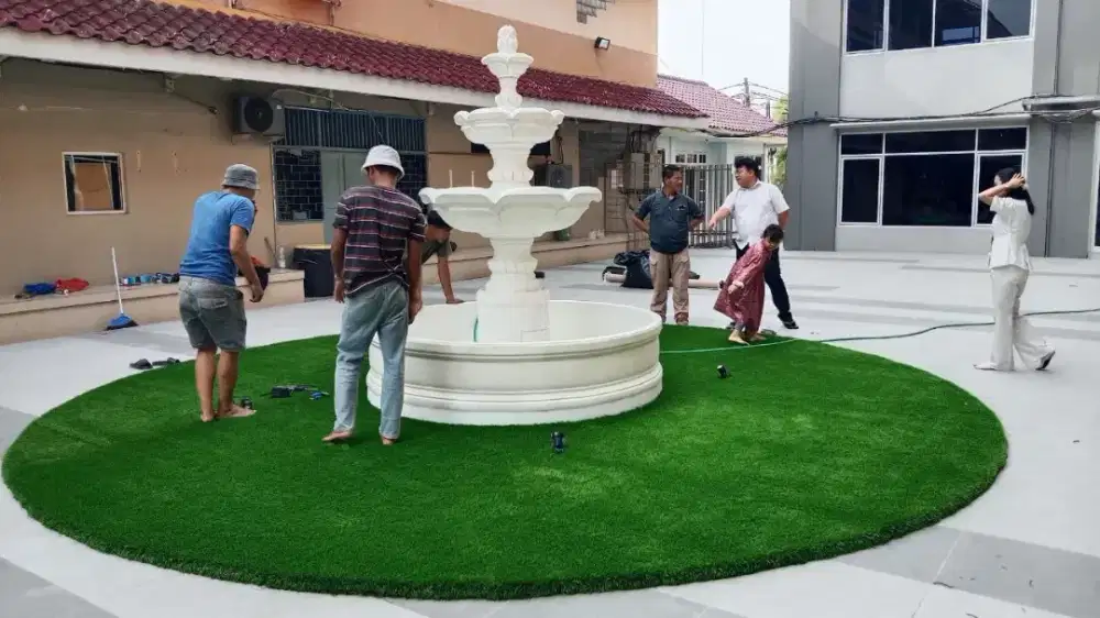 Rumput sintetis premium harga murah, cocok untuk rumah & taman