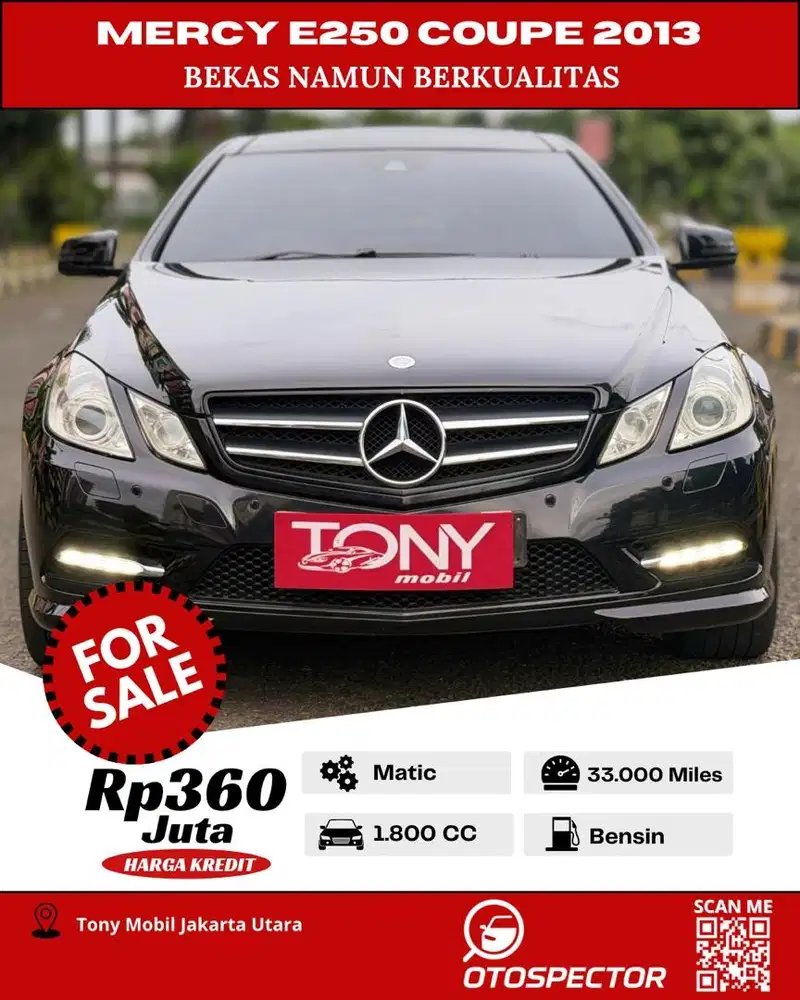 Coupe 2 Pintu - Mercedes Benz E250 2013 Hitam