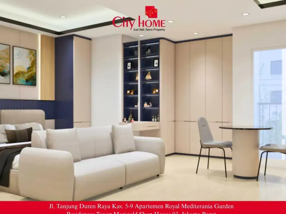 Dijual Apartemen 1 Bedrom Furnished di Mediterania Garden Residences 2 Tanjung Duren Jakarta Barat