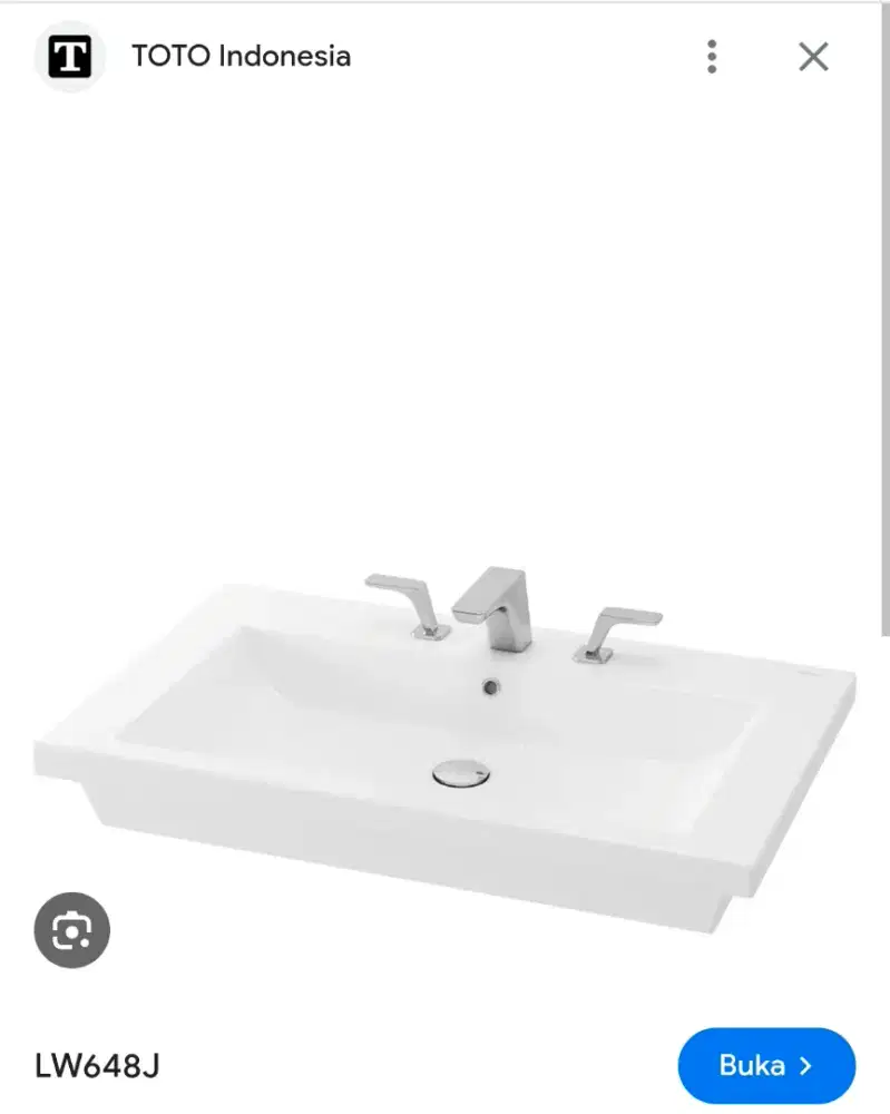 Jual wastafel TOTO body only murah di bawah pasaran