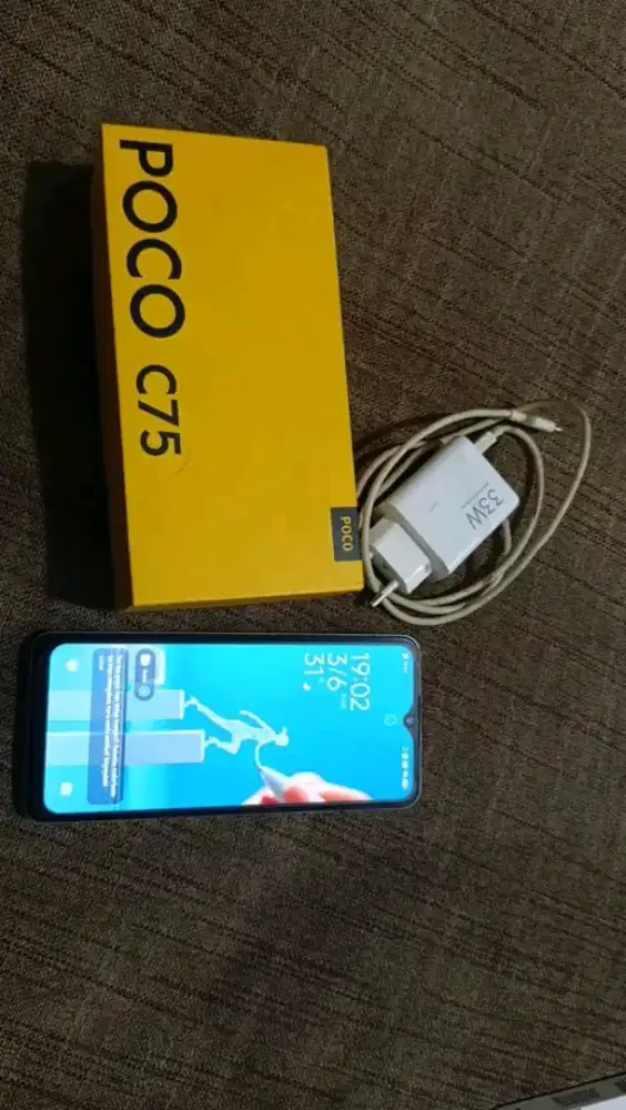 Hp poco c75 6/128 lengkap