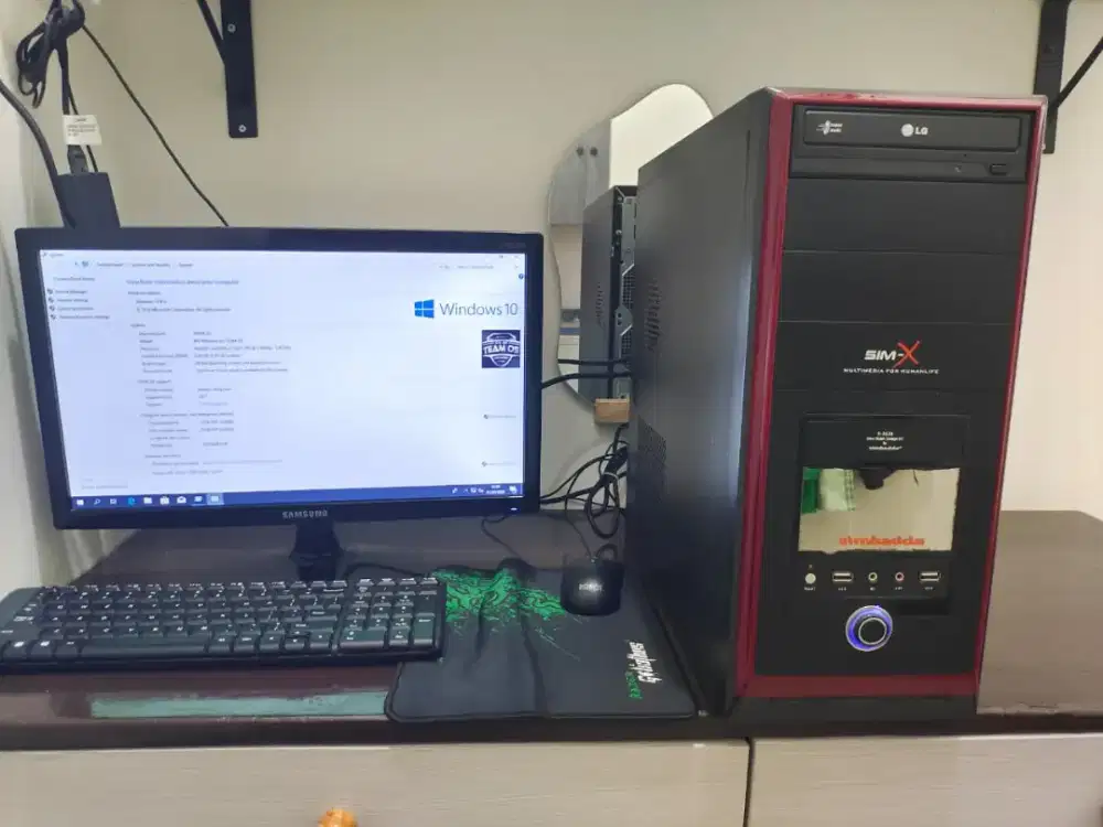 Komputer core i3 gen 3 , SSD 256, 8GB Ram LENGKAP