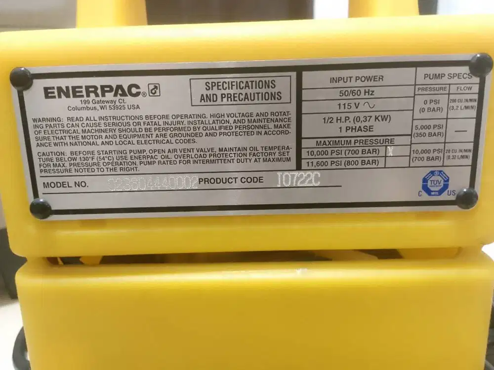 Enerpac Hydraulic Pump
