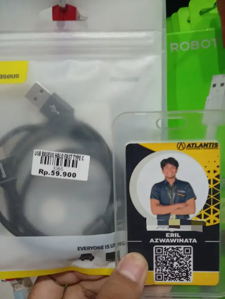 USB BASEUS HALO FAST TYPE C l ATLANTIS DAHSYAT