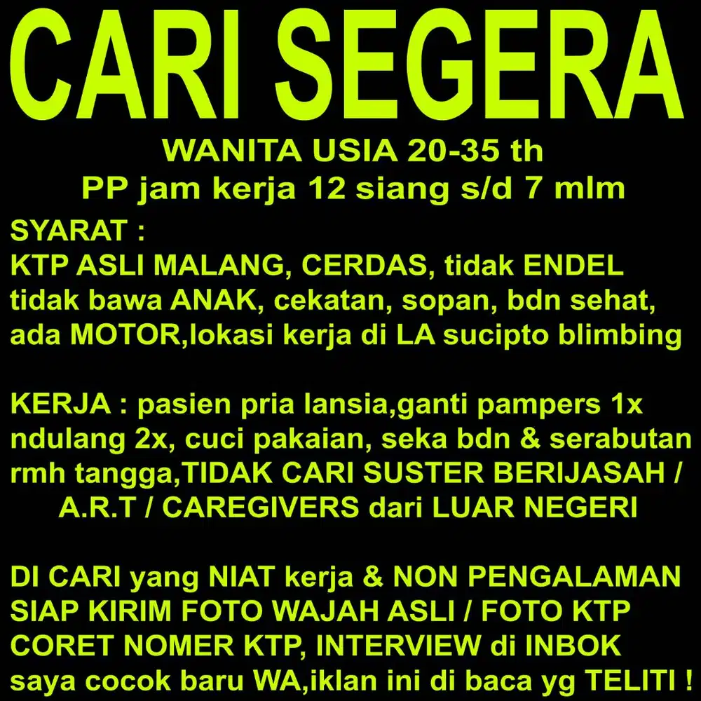 KHUSUS PEMULA / BELAJARAN pekerjaan 7 jam saja