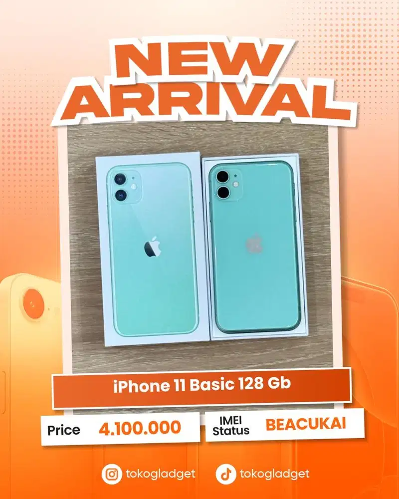 iPhone 11 Basic 128 Gb ex BEACUKAI RESMI