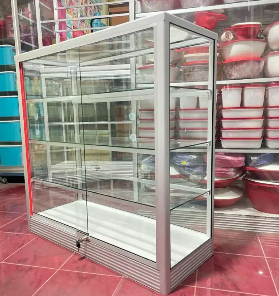 Etalase Panjang 1Mx1M Buat Warung dll.