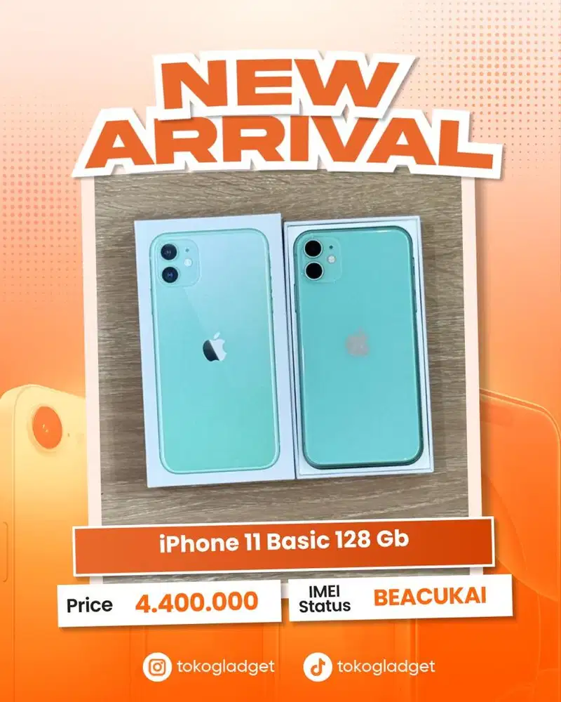 iPhone 11 Basic 128 Gb ex BEACUKAI RESMI