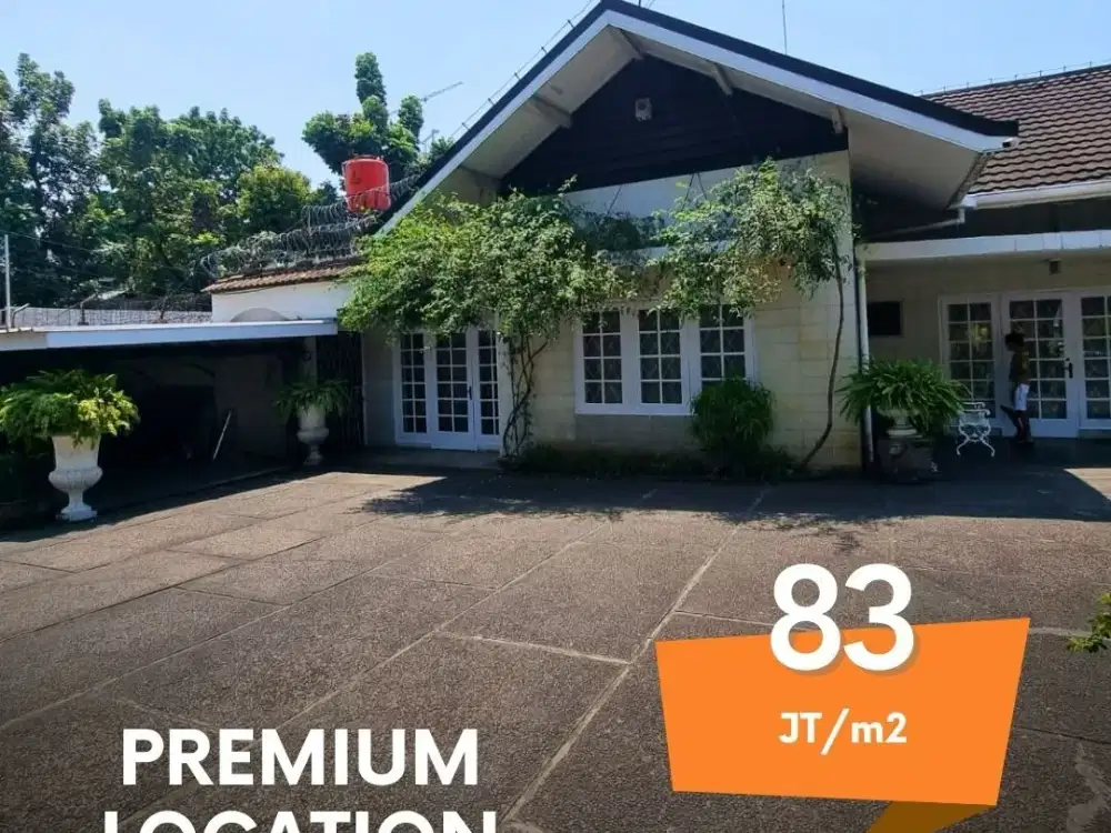 Jual Rumah tanah luas hook di lokasi strategis premium kebayoran baru jakarta selatan cocok untuk Resto
