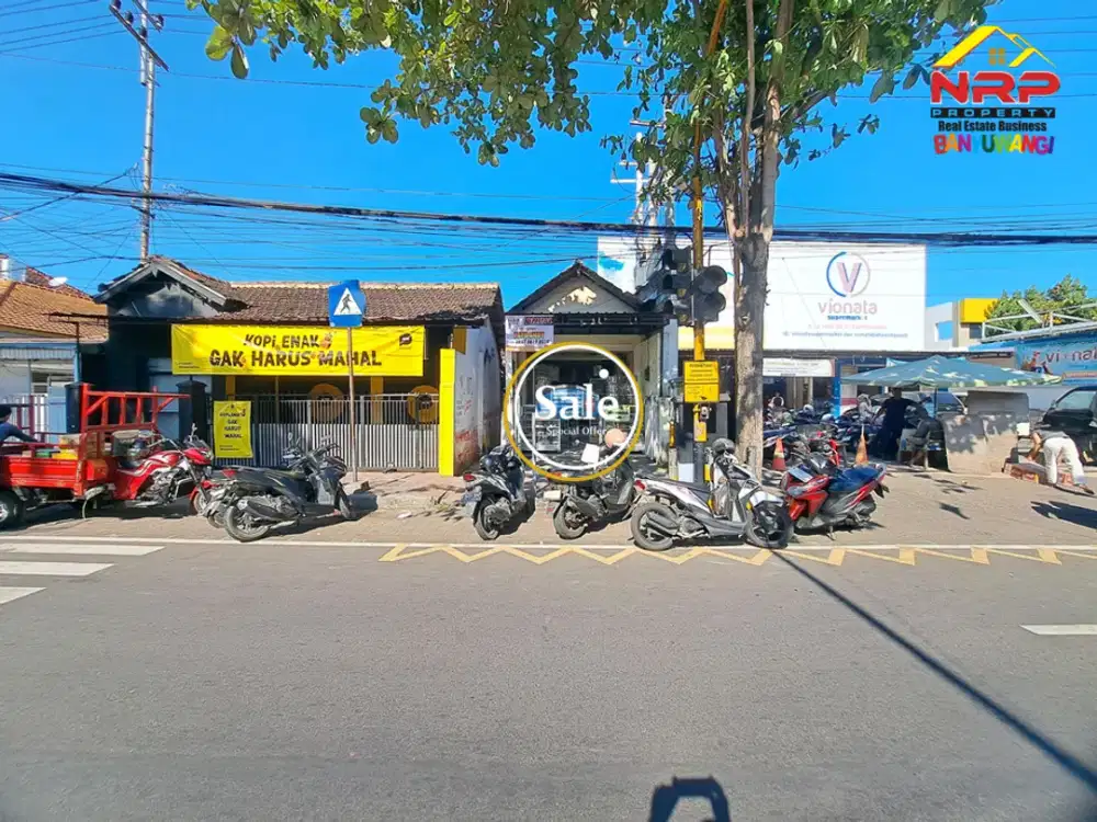 Dijual Tanah Bonus Bangunan Ruko di Jl. Ahmad Yani Banyuwangi Kota