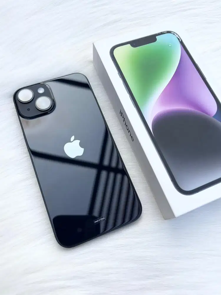 Iphone 14 256gb midnight, resmi iBox (like new)