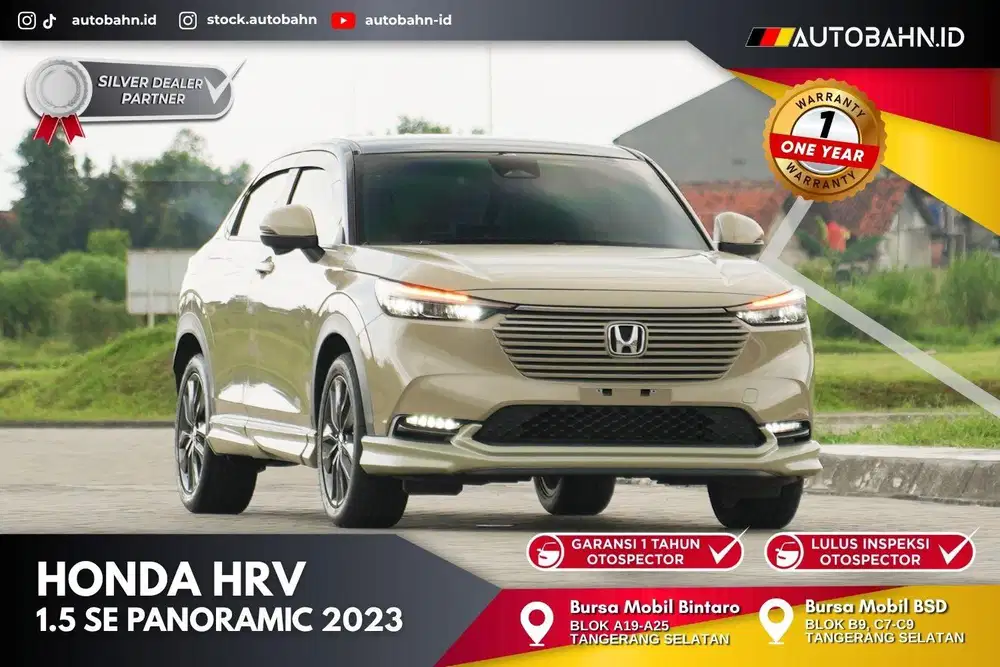 (DP 39jt) All New Honda HRV 1.5 SE Panoramic 2023