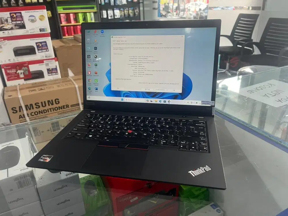 Laptop Lenovo Thinkpad AMD Ryzen5 3500 Ram 8Gb ssd 256gb garansi 6bln