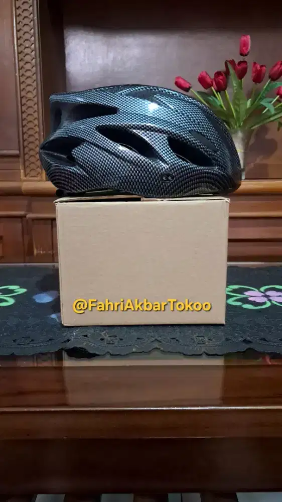 Helm Sepeda Gowes Dewasa Dan Remaja Size L Warna Hitam