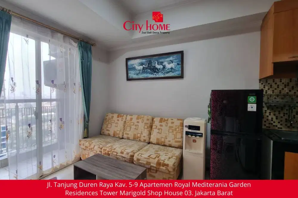 For Rent Apartemen Royal Mediterania 1 bedroom furnsihed, Best Price!