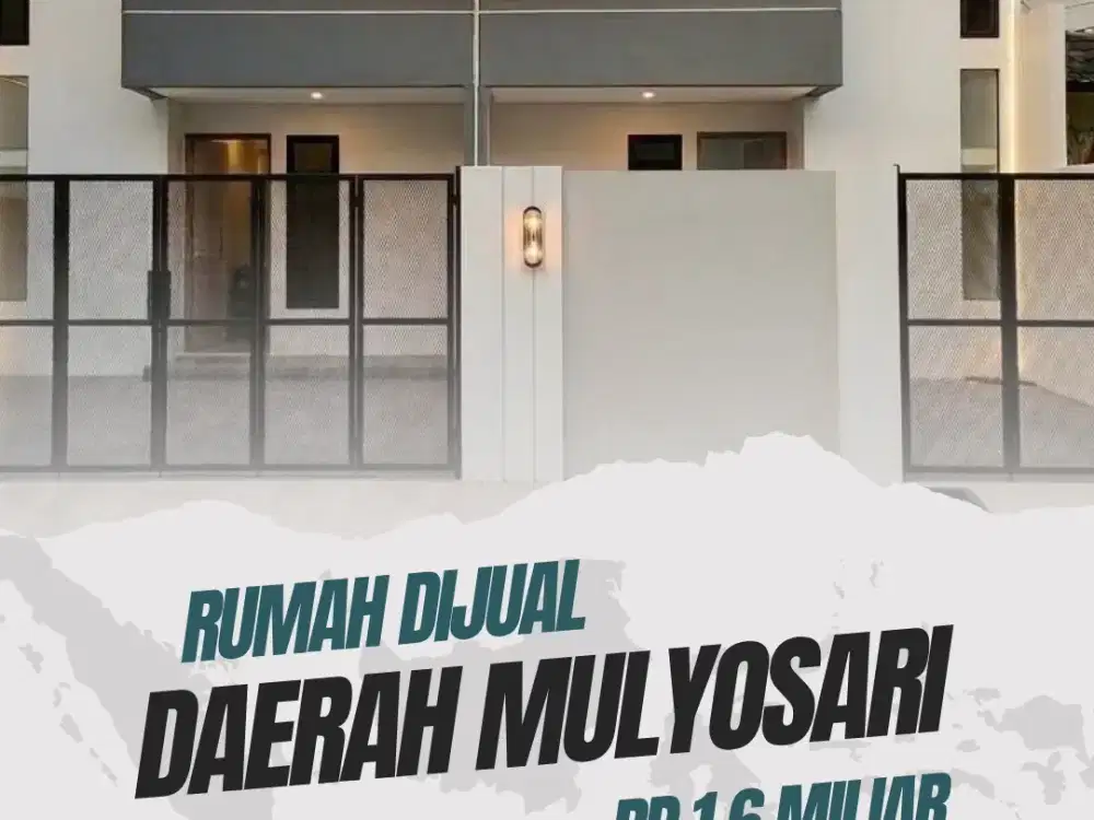 Rumah Daerah Mulyosari , Hadap barat Row jalan lebar