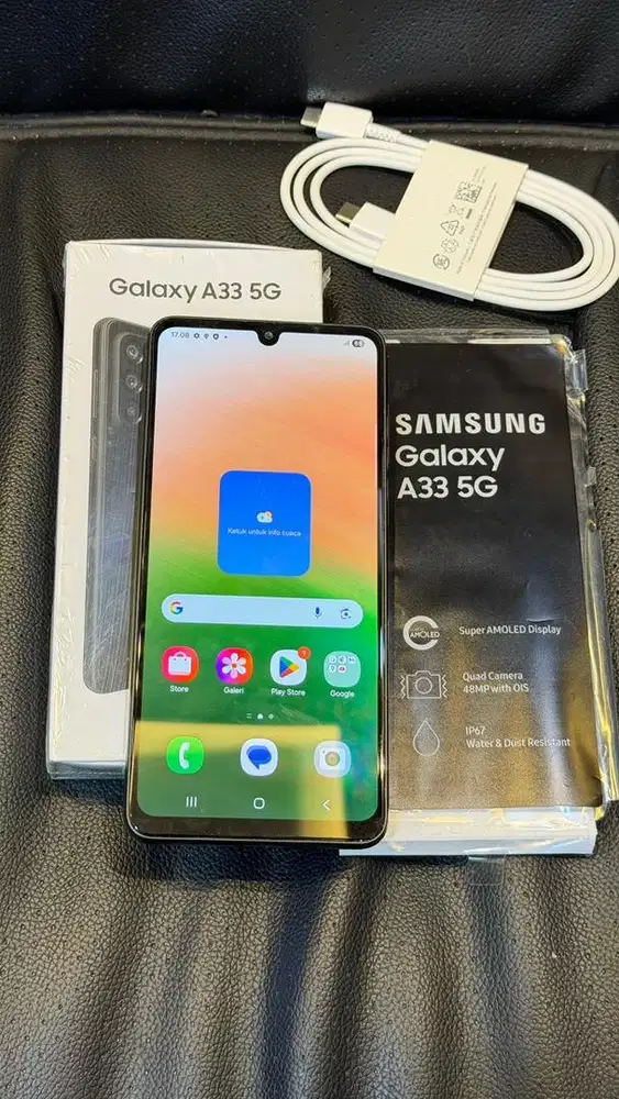Samsung A33 Black 5G 8/128GB SEIN Lengkap
